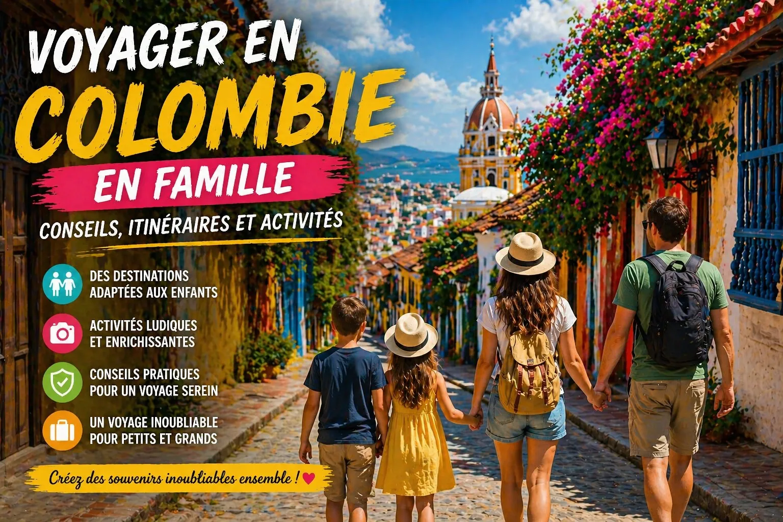 Voyager en colombien en famille