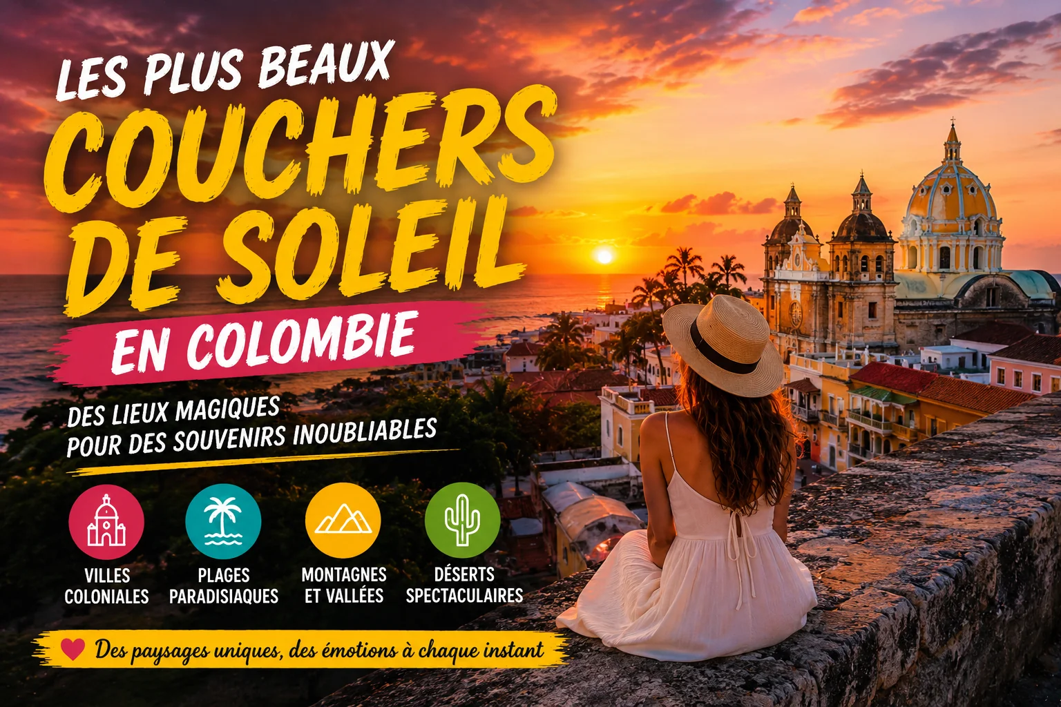 Les plus beaux couchers de soleil en colombie